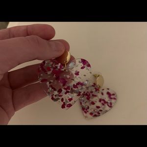 Heart Pennant Earrings